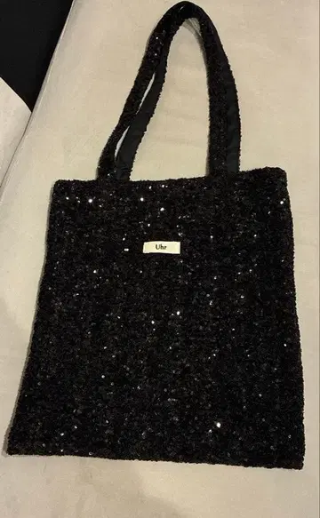 Spick & Span Uhr 스팽글 토트백 블랙