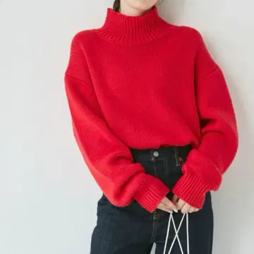 하이넥 볼륨 니트(ungrid)