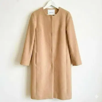 ANAYI 아나이 더블 비버 크루 코트 38