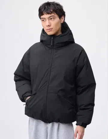 GU 웜 패디드 후드티 지유