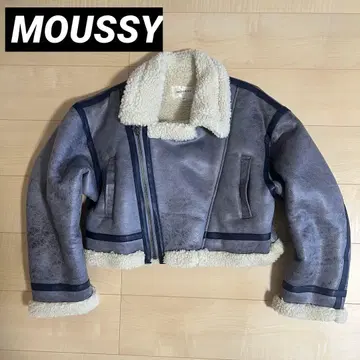 MOUSSY 크롭 플라이트 자켓
