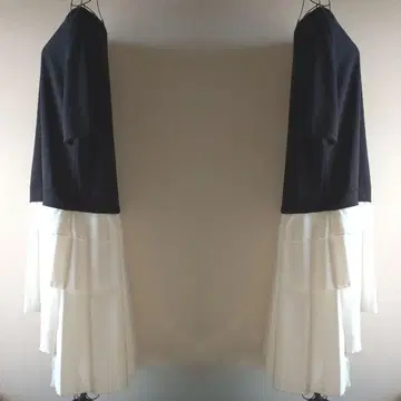 도킹 롱 원피스 7부 소매 (3L)