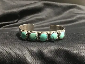 터콰이즈 5연 & 실버 925 뱅글 네이티브