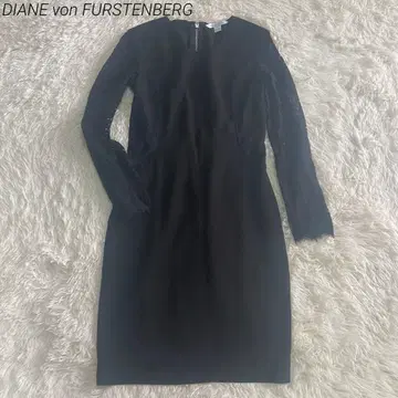 다이앤 폰 파스텐버그 레이스 원피스 블랙