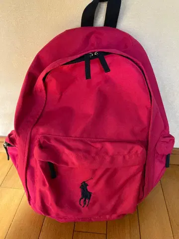 랄프 로렌 백팩 백 핑크 자수