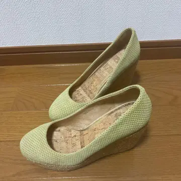 카리노 carino 신발 웨지솔 라운드 토 23cm 그린 계열