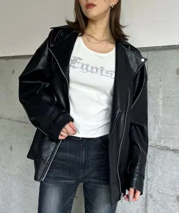 [ 새상품급 ] EGOIST 턱 라이더 자켓