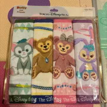 [ 미사용 새상품 ] 더피&프렌즈 손수건 4개 세트