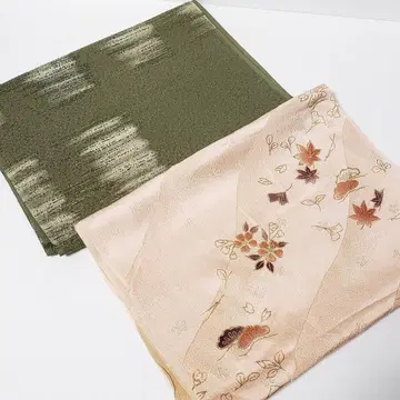 (0817) 오비 장식 천 2점 묶음 판매 기모노 일본 의류 잡화