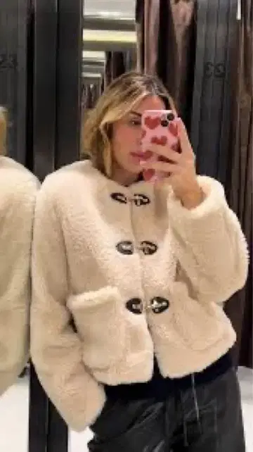 페이크 보아 자켓 랍스터 클래스프