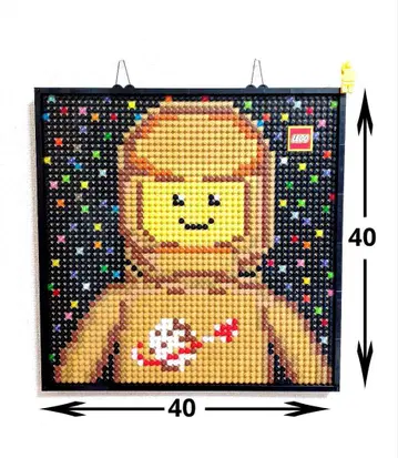 레고 클래식 스페이스 우주 비행사 골드 모자이크 아트