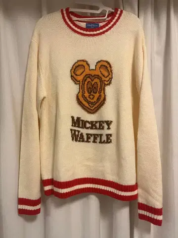 디즈니 미키 와플 니트 L 사이즈
