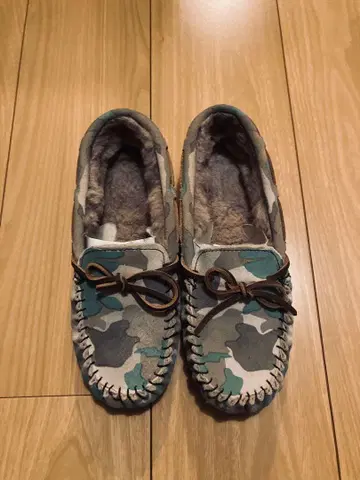 EMU 에뮤 카모플라쥬 스웨이드 모카신 사이즈 8 카모플라쥬 25cm