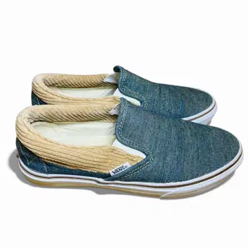 VANS 반스 스테디셀러 슬립온 스니커즈 데님 24cm