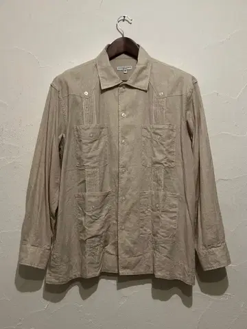 Guayabera Shirt - Natural CL Sheeting