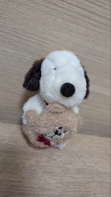 스누피 PEANUTS 푸치후와 키링 베어