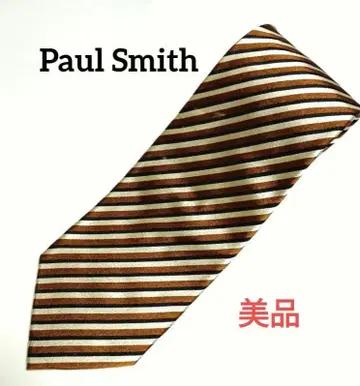 Paul Smith 넥타이 레지멘탈 실크 일본제 새상품급