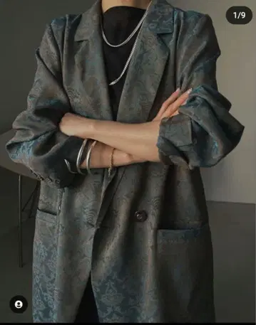 택 포함 Ameri MEDIALICIA JACQUARD JACKET