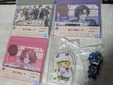 컬러풀 피치 제일복권 아크릴 스탠드 지퍼백 & 스티커