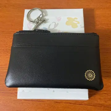 황거 지갑 지퍼 동전 지갑 블랙