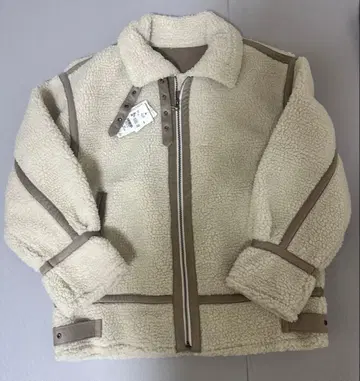 아이보리 보아 자켓 사이즈 08