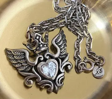 실버 925 액세서리 목걸이 초커 크라운 하트 깃털