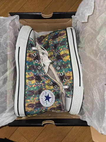 컨버스 올스타 하이컷 파시스타 브라질 삼바 패턴