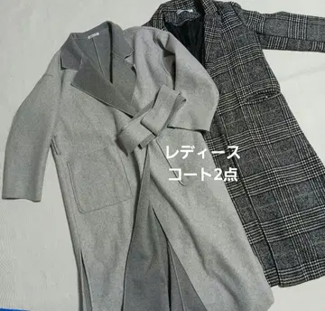 여성용 코트 롱 코트 2개