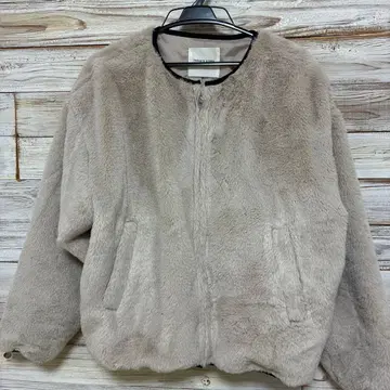 FREAK'S STORE 베이지 보아 자켓