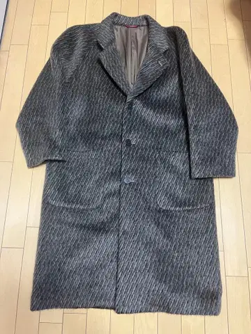 더반 알파카 100% 코트 구제 빈티지 무카이 리 울