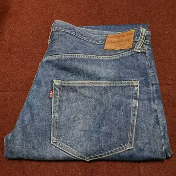 쿠시맨 XX 데님 w42 가죽 패치 숨김 리벳