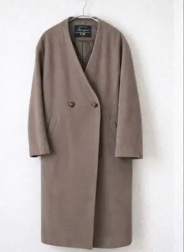 SLOBE IENASUPER 100 V넥 오버코트