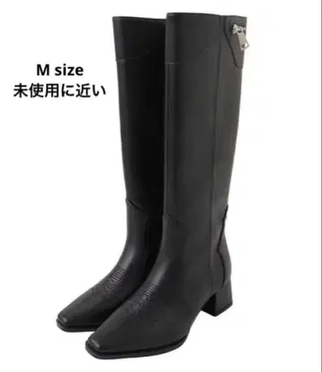 ACLENT 카프 지퍼 웨스턴 롱 부츠 아클렌트 M