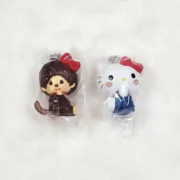 몬치치 x 헬로키티 메지루시 액세서리 2종 세트