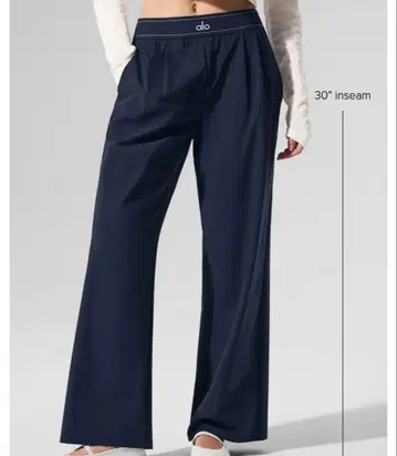 alo suit up 트라우저 네이비 S 사이즈