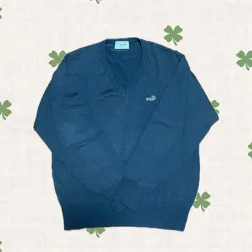 CROCODILE 그린 V넥 스웨터