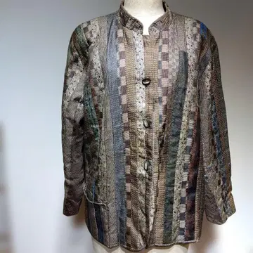 오시마 명주 리메이크 패치워크 자켓