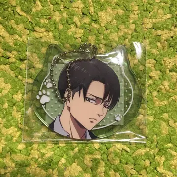 리바이 (고양이형) 아크릴 키링 복권 메이트 진격의 거인 D상