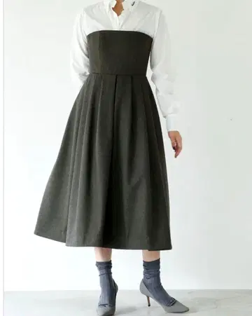 MADISONBLUE BUSTIER DRESS FLANNEL