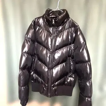 블랙 다운 자켓 L