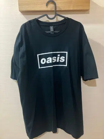 OASIS 로고 T셔츠 XL 블랙