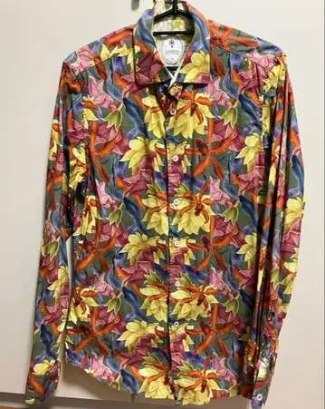 가네샤 꽃무늬 긴팔 셔츠