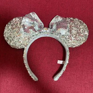 미니 스팽글 머리띠 실버