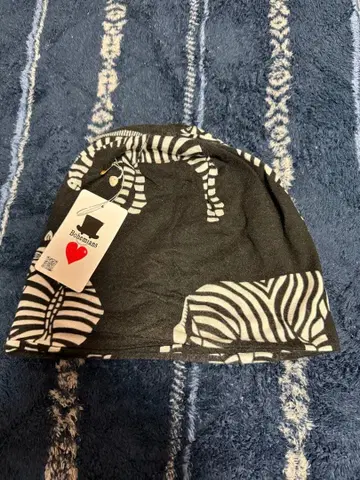Bohemians LOVE ZEBRA WATCH CAP 블랙 S 사이즈