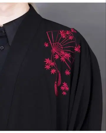 REZEN 케이프 겉옷 단풍 x 부채