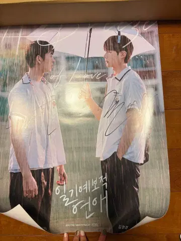 일기 예보 같은 연애 사인 포함 포스터 & 폴라로이드 신정유 우지한