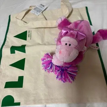 plaza 한정판 핑크 고릴라 nici 필통 토트백