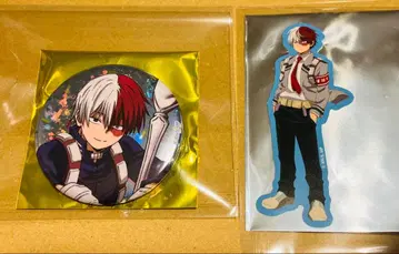 히로아카 오픈 스쿨 토도로키 쇼토 캔뱃지 후드 특전 스티커