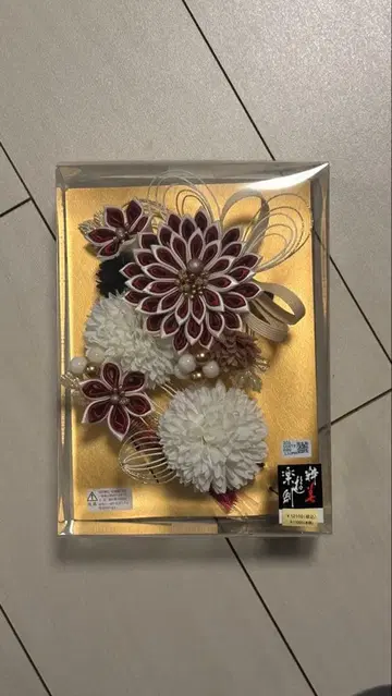 꽃 모티브 머리 장식 후리소데 꽃 장식 헤어콤