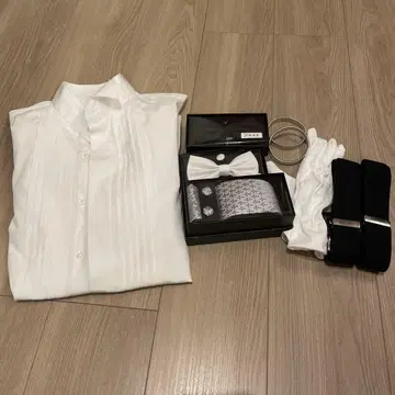 신랑 잡화 세트 턱시도 셔츠와 액세서리 세트